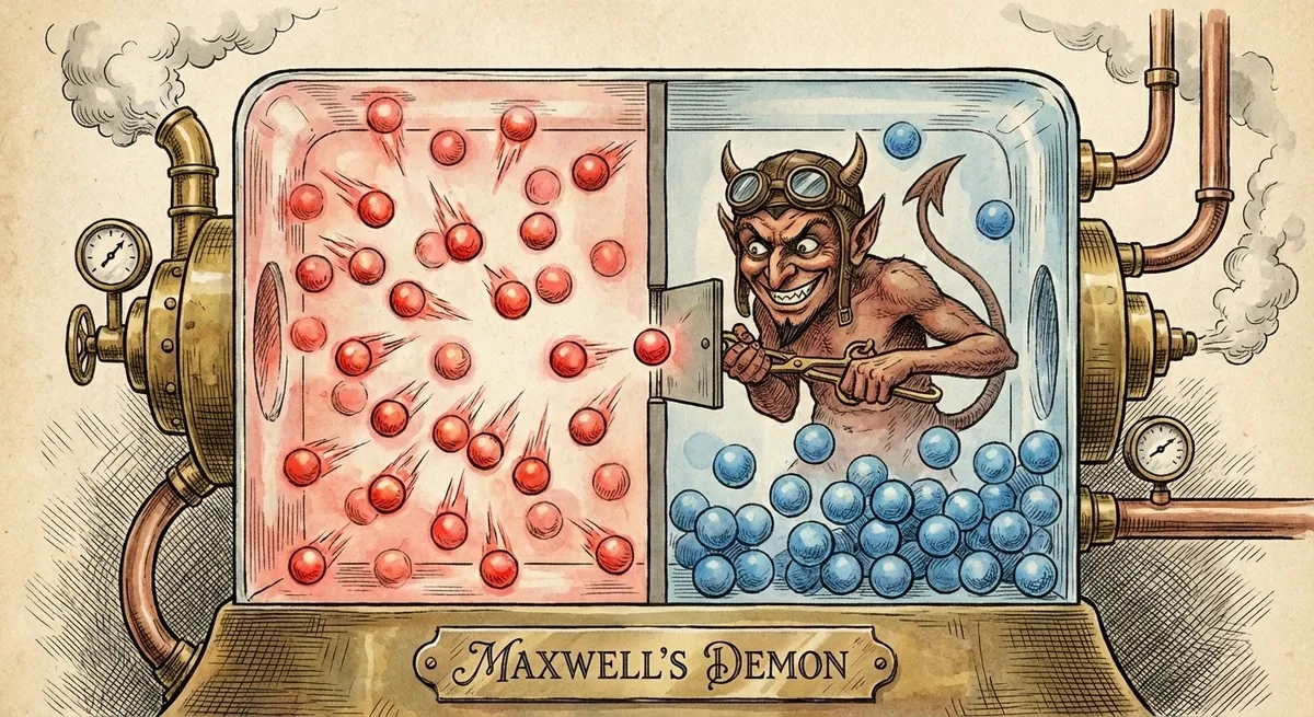 El Demonio de Maxwell: Cuando la Información se Convierte en Calor